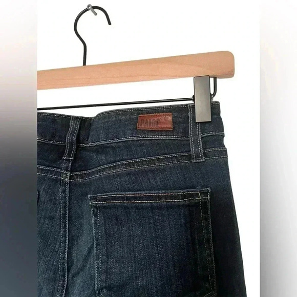 Paige Denim Womens Jane Zip Crop Skinny Jeans Dark Wash Size 26 - Picture 6 of 6